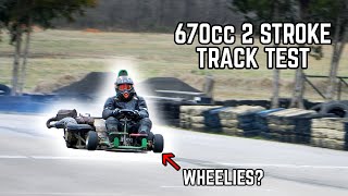 We took our 125HP Go Kart to the Race Track! | *Insane Acceleration*