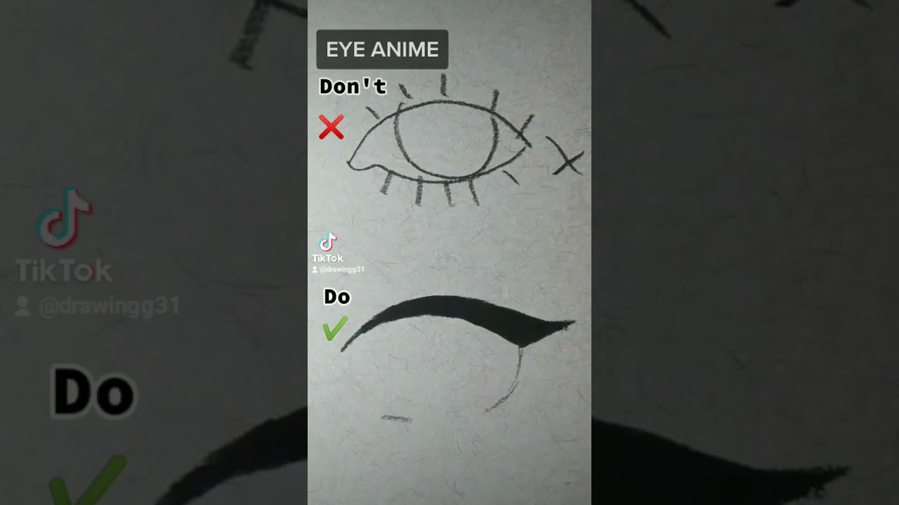 How to Draw Anime Eyes Step by Step - Crafty Morning