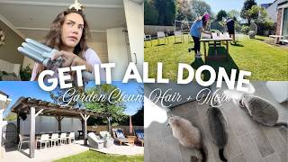 Get It All Done With Me | Garden Reset Pergola + Patio Cleaning, Hair Refresh And Cat Update