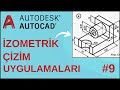 Autocad İzometrik / Perspektif Çizim Uygulamaları #9