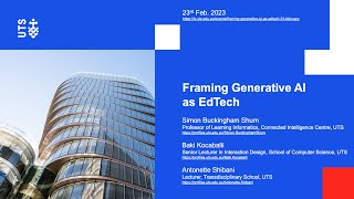 Framing generative AI as EdTech