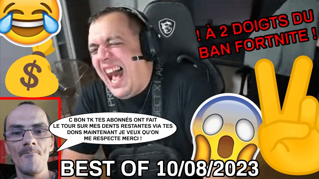 À 2 DOIGTS DU BAN FORTNITE TK ÉCLATE DE RIRE SUR LES NOUVEAUX DONS SUR JP 😂 // Best of du 10/08/2023