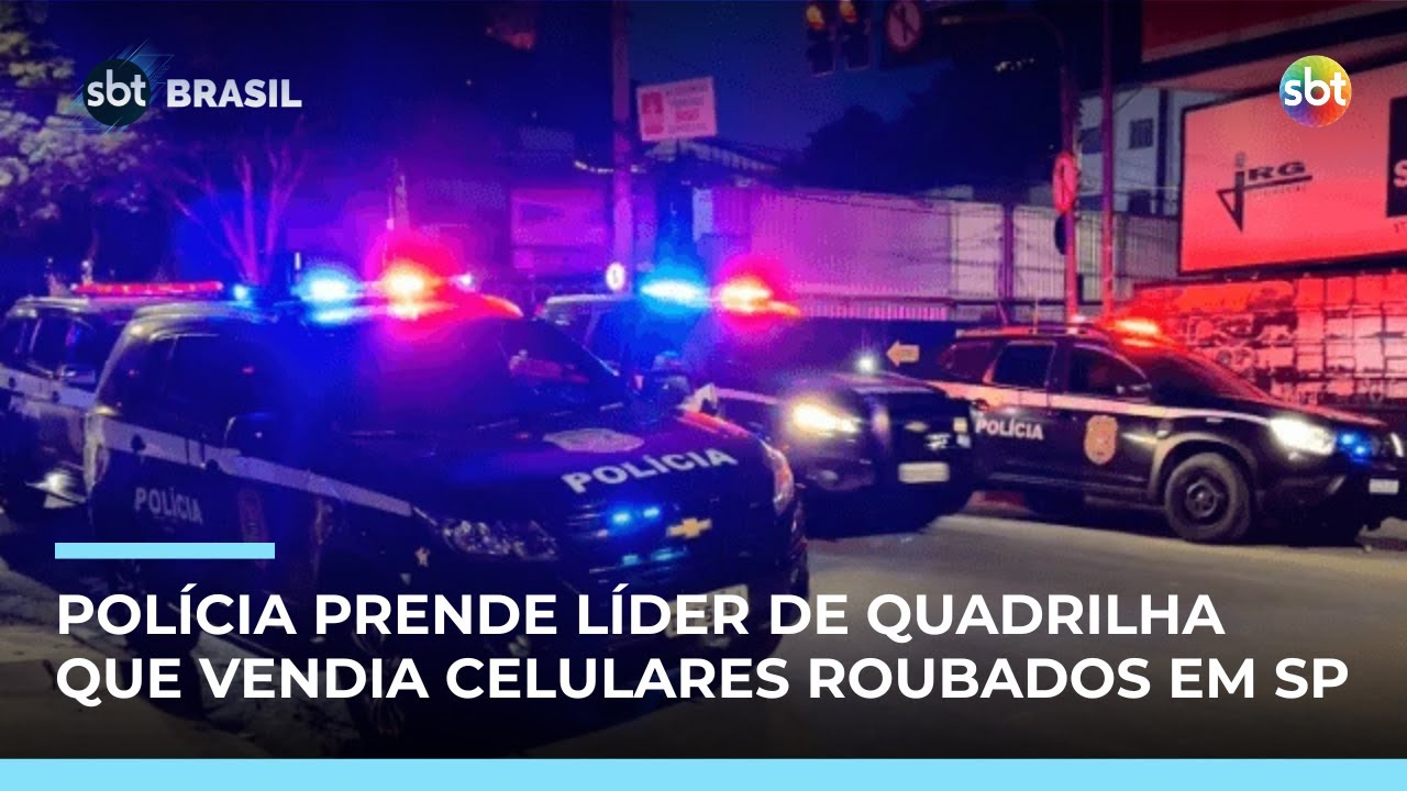 Operação prende líder de quadrilha que vendia até 30 celulares por dia em SP | #SBTBrasil