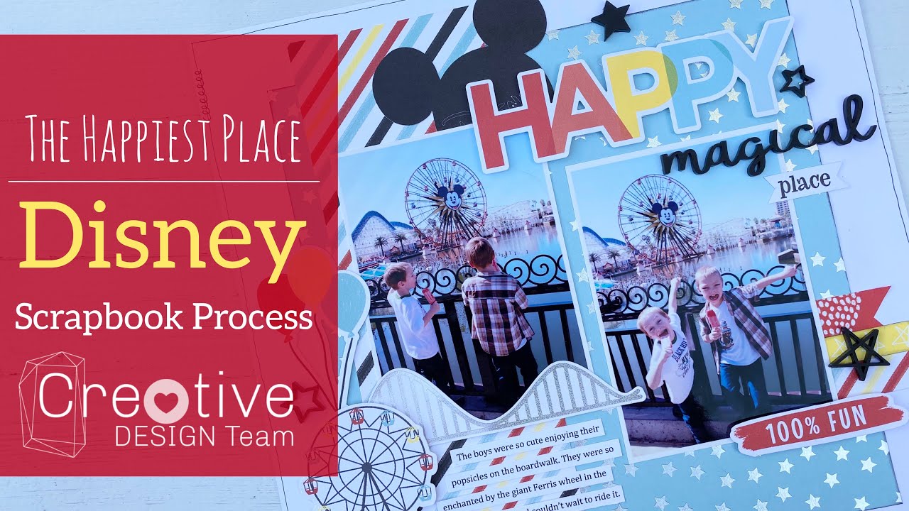 Scrapbooking  Disney scrapbook, Disney scrapbooking layouts