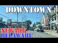 Newark  delaware  4k downtown drive