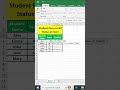Pass Or Fail Status In Excel Excel Pass Fail Formula mp3