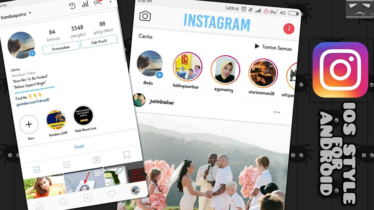 Cara Merubah Tampilan Instagram Android Jadi Seperti Iphone 2018