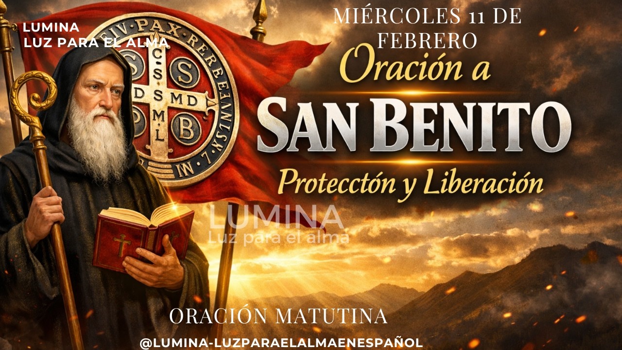 🛡️ Oración de la Mañana con San Benito 🙏 Protección para tu día | Miércoles 11 de febrero