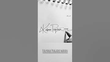 Letter K signature ❣️ Kalpana. #signature #nameart #sign #art #calligraphy