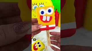 Packing School Lunch with SPONGEBOB Fidget Food Satisfying Video ASMR! #shorts 🧽🍔