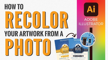 How to recolor your artwork from a photo with the new Color Theme Picker | Adobe Illustrator 2021