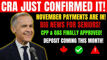 CRA Just Shocked Everyone! November CPP & OAS Payments Finally Confirmed!
