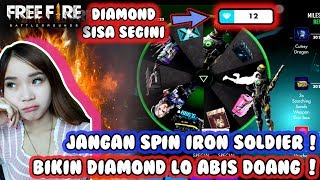 Garena Tega Gue Lagi Sakit Spin Dikasih Ampas Semua  Jackpot 9999 Diamond Iron Soldier  Free Fire
