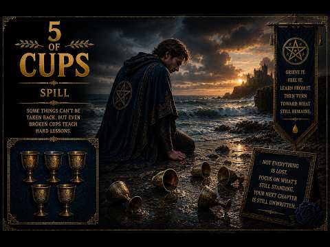 Spill | Five of Cups (Suit of Cups Series)