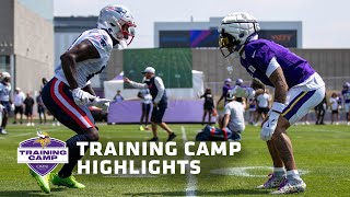1-on-1 Highlights from Vikings and Patriots Training Camp Joint Practices