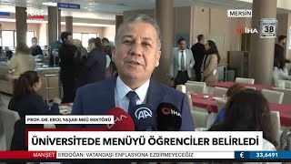 Üniversitemizde Menüyü Öğrenciler Belirledi 📺 | @tgrthaber #MersinÜniversitesi