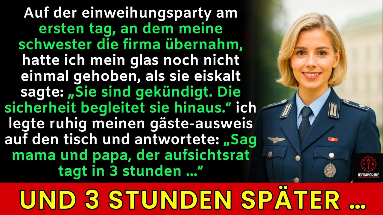Bei ihrer Einweihungsparty am ersten Tag sagte sie: „Du bist gefeuert.“ Drei Stunden später…