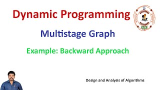 Multistage graph- Backward Approach || Dynamic Programming || DSA || DAA