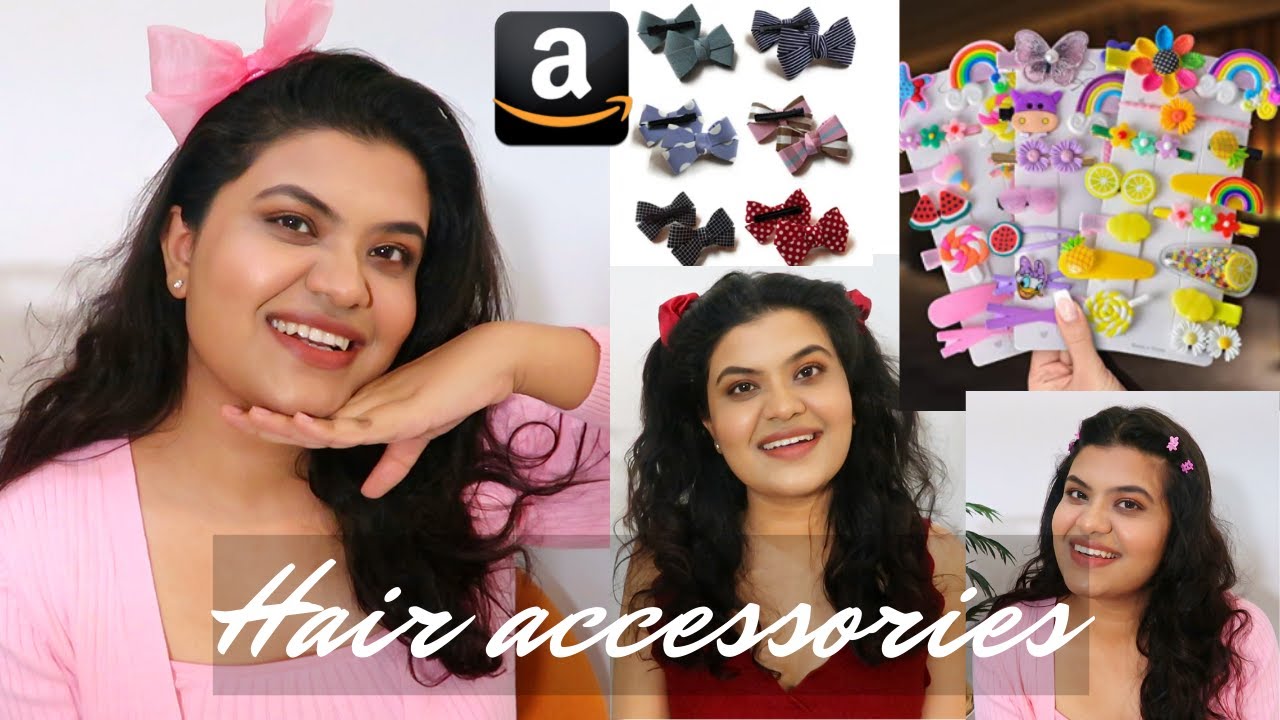 Accessories Haul GIVEAWAY 2 Amazon cute korean Hair Accessories haul