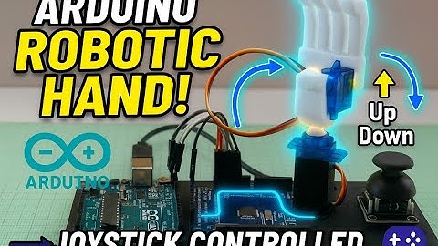 Arduino Robotic Hand That Waves! | Easy DIY with 2 Servos and Joystick
