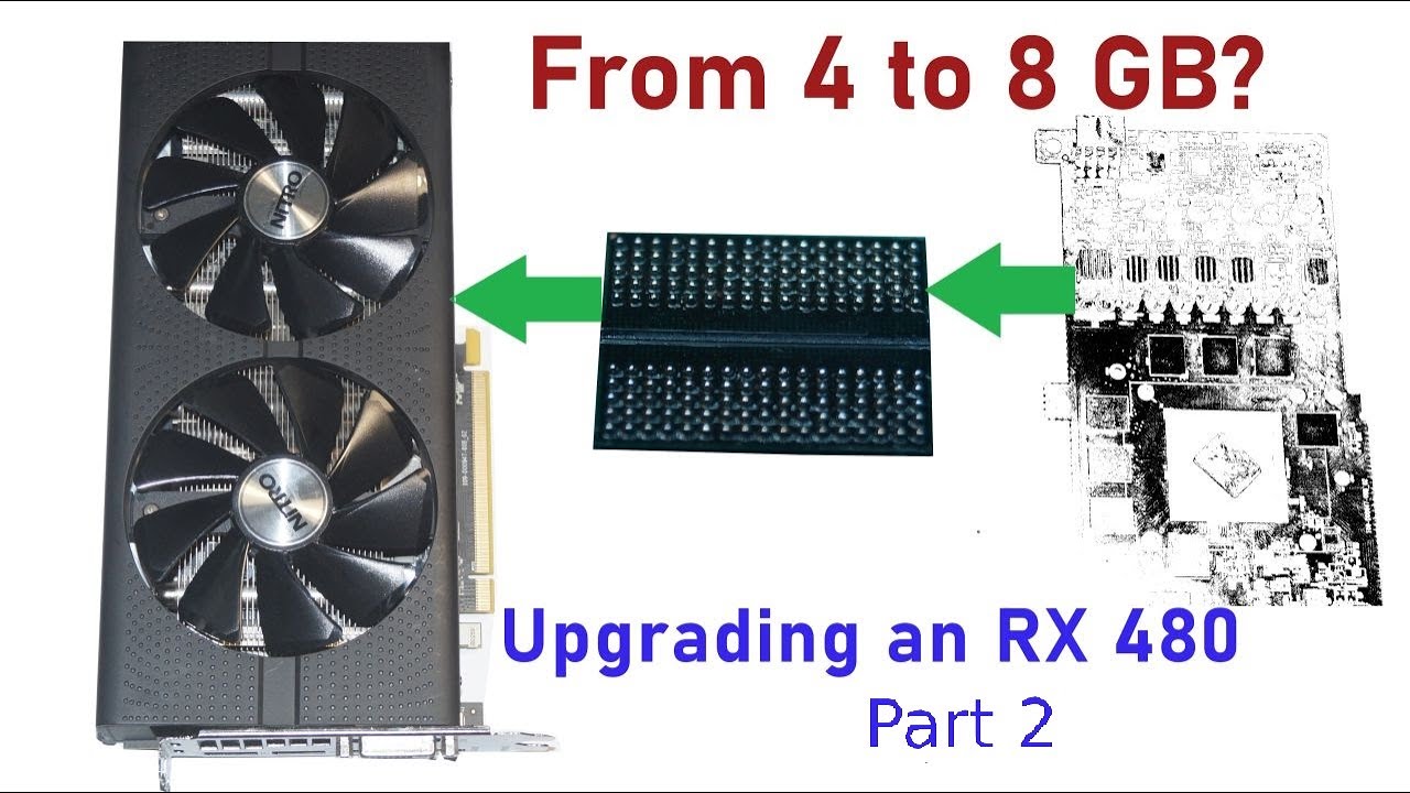 Doubling VRAM? Upgrading an RX 480 from 4 to 8 GB Part 2