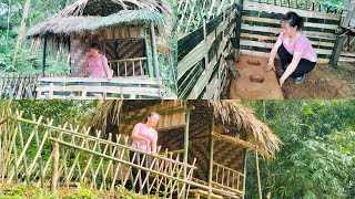 The 27-year-old girl lives alone in the forest, building a bamboo house and a small farm | LY THI HA