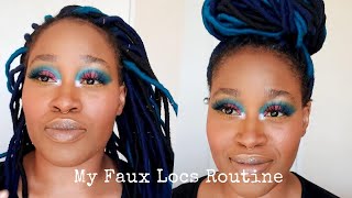 How to use BLACK RICE WATER to GROW your hair in a Protective Style | Faux Locs Hair Routine