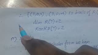 Rank, Nullity, Diagonalisation in Linear transformation