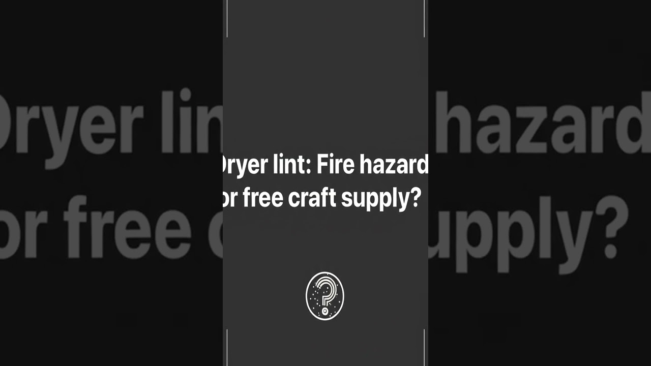 Your Time To Answer NOW! 🌿✨ Dryer lint: Fire hazard or free craft supply?