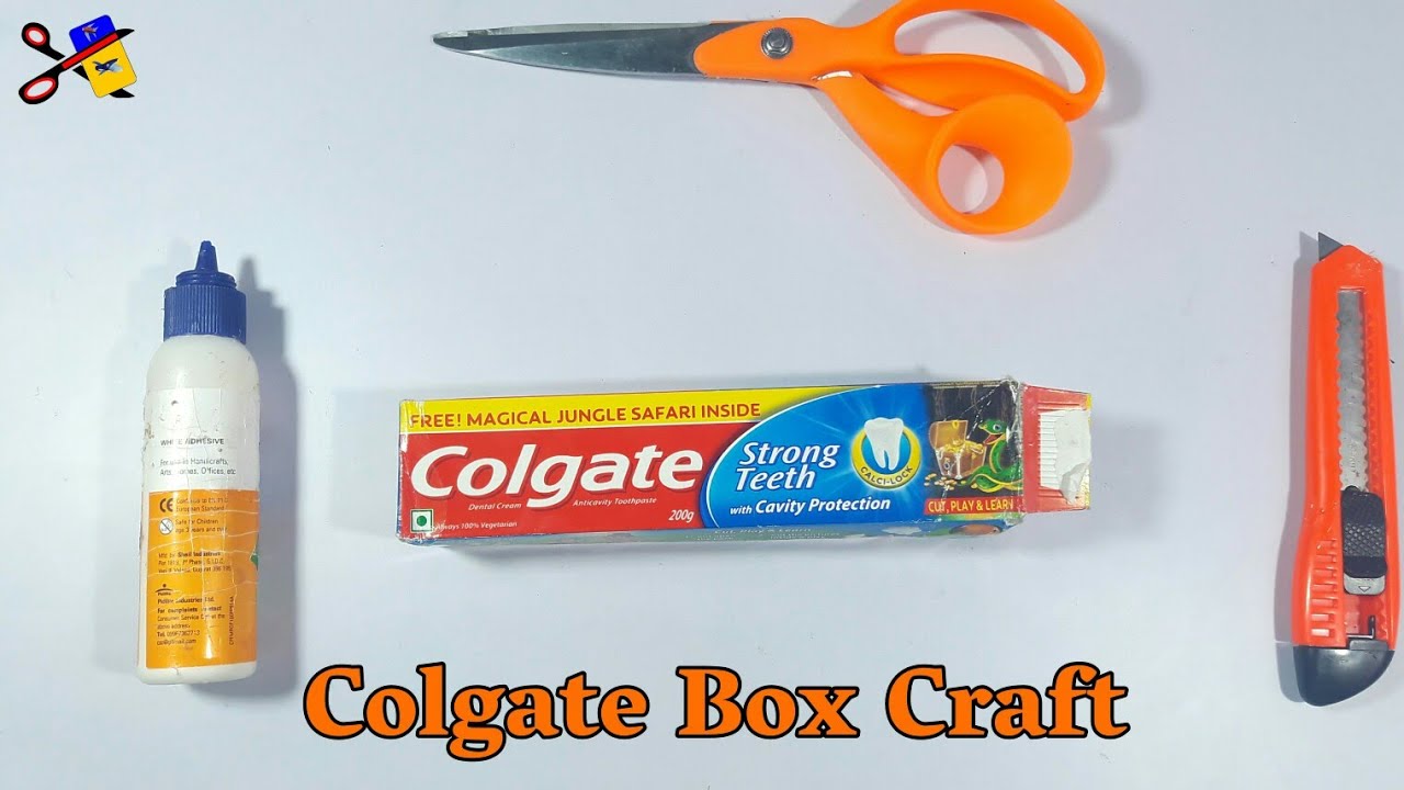 Best Out Of Waste Colgate Box Craft Idea Colgate Box Reuse Reuse
