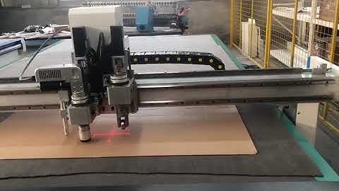 CNC oscillating corrugated box cutting and creasing plotter machine