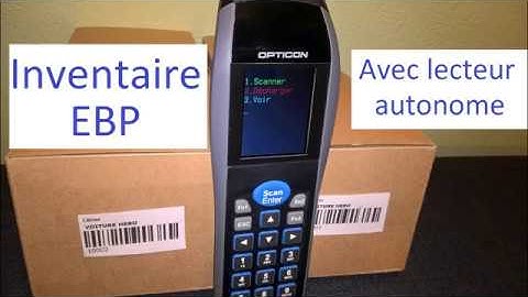 Inventaire avec un lecteur code barres autonome