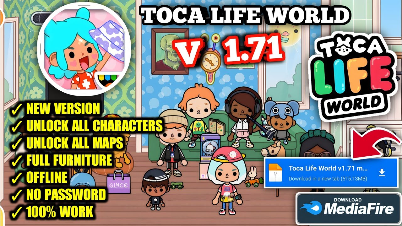 Toca Life World Mod Apk 1.78 Unlocked All Latest Version 2023 New Update! 