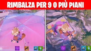 RIMBALZA SU UN PARA CADUTE E PRECIPITA PER 9 O PIÙ PIANI - INCARICHI SETTIMANA 14 - Fortnite ITA