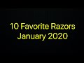 10 Favorite Safety Razors January 2020