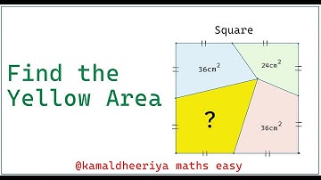 Justify your answer | Find area of the Yellow Triangle | (Olympiad Math) | #math #maths | #geometry