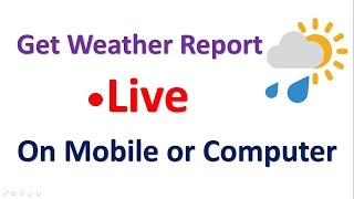 How to get live weather forecast on google | Google Tricks