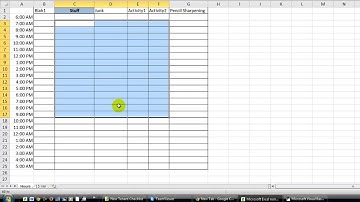 How to Show Selected Hours or 15 Minute sections in the Status Bar   Cool Trick Excel VBA