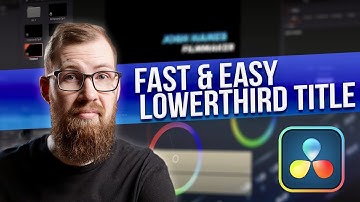 How I Create lower third titles in DaVinci Resolve 18 | Fast & Easy DaVinci Resolve tutorial
