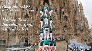 This is a 4k video test of the panasonic lumix gx85 mirrorless camera,
shooting amazing human tower in barcelona, spain behind famous la
segrada f...