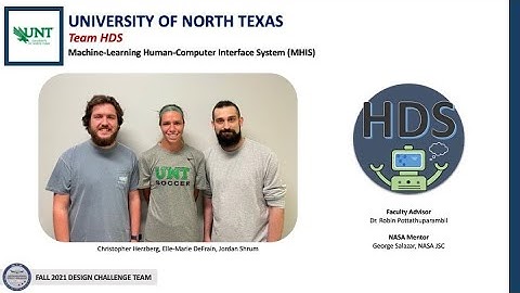 Fall 2021 TSGC Design Challenge: University of North Texas, Team HDS
