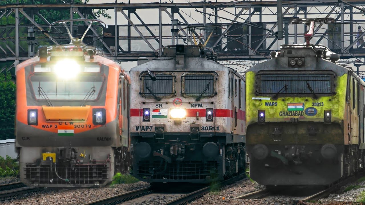 Dangerous Crossing at 130kmph by Tejas Rajdhani+Seemanchal+Amrit Bharat+Akal Takth - Indian Railways