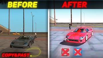Best TEXTURE PACK For GTA SA Mobile  | 💯 Working Low End Devices | Only Copy&Past