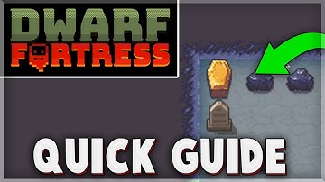 How to Bury & Memorialize Dead Dwarfs & Animals  - Dwarf Fortress Quick Guide