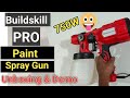 Buildskill pro spray gun 750w  unboxing  installation  best painting spray gun for home