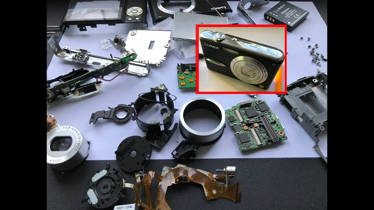 Открыл разбор. Panasonic gb60 Disassembly. Panasonic fx35. Разобранный фотоаппарат. Разобранная видеокамера.