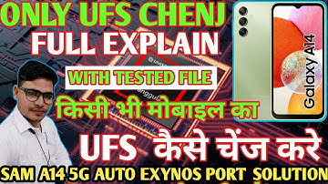 SAMSUNG A14 5g UFS CHANGE||UFS change process|samsung ufs change|Exynos auto port  solution#deadboot