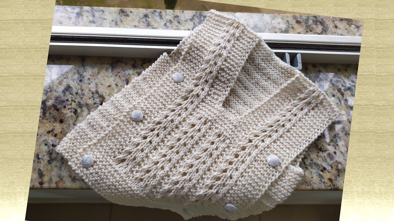 COLETE DE TRICÔ 3 A 6 MESES Modelo Bela