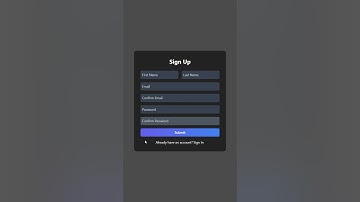 Create Sign Up Form Using React JS & Tailwind CSS