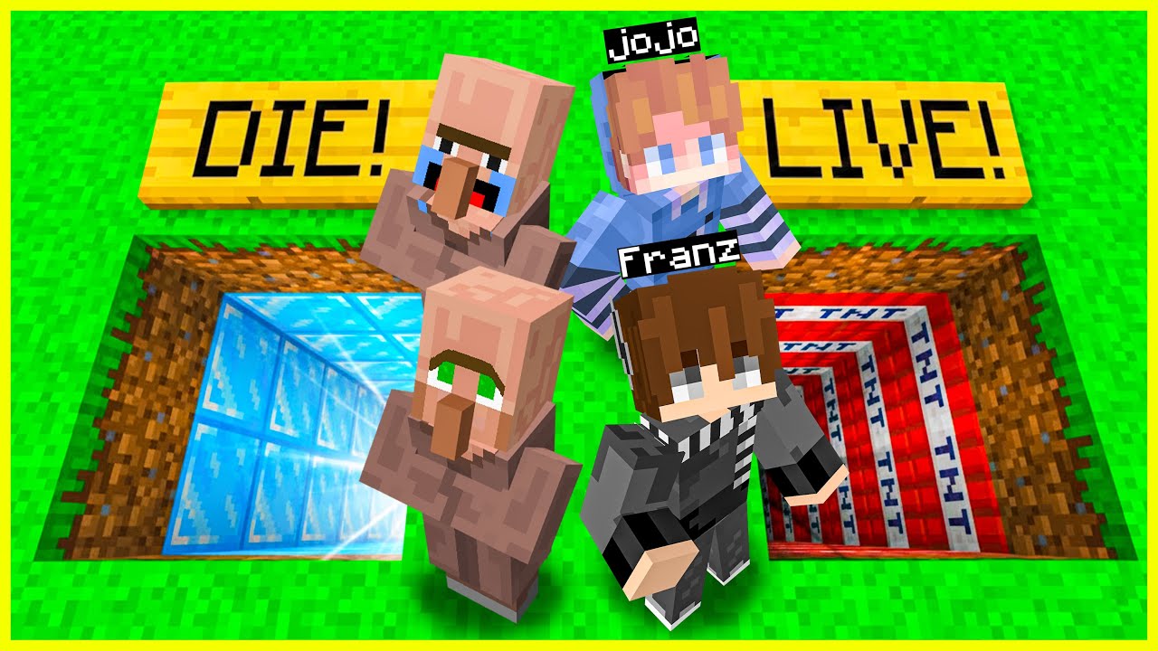 FRANZ & JOJO TANTANGAN LUBANG KEHIDUPAN VS LUBANG KEMATIAN di MINECRAFT